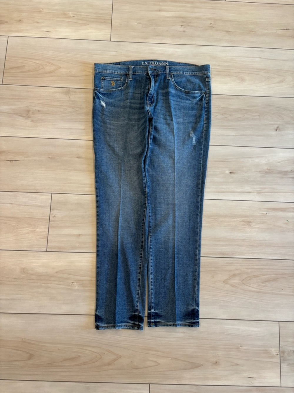 U.S. Polo Assn. Men's Medium Blue Straight Jeans